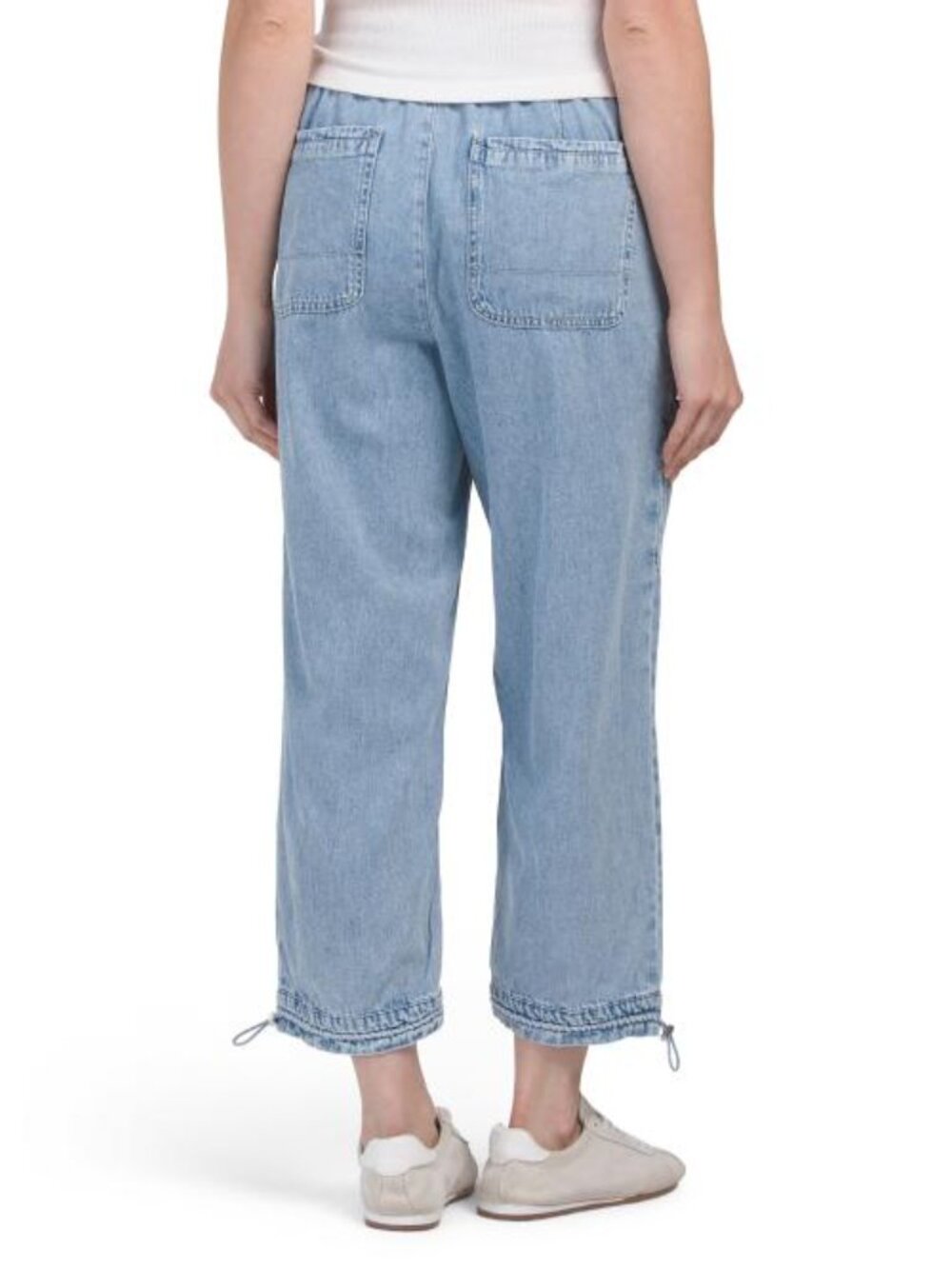 DEMOCRACY High Rise Toggle Cuffed Cropped Pants - Picture 2 of 3